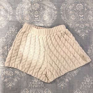 Sabo skirt knit sweater shorts cream S